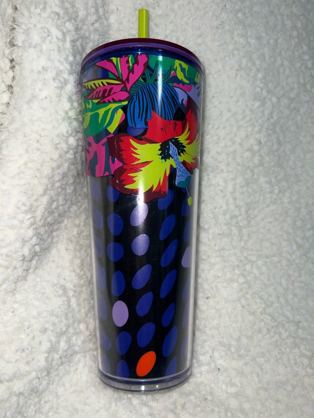 Starbucks Summer 2023 "Floral and Leaves" Spotted Venti Cold Cup Tumbler